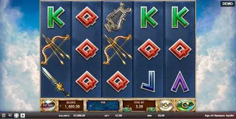 Age of Olympus: Apollo Fun Slots by Red Rake Gaming with 5 Reel and 20 Line