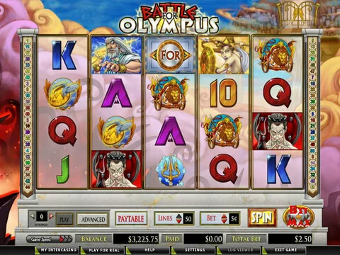Battle for Olympus Fun Slots by CryptoLogic with 5 Reel and 50 Line