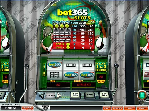 Bet 365 Fun Slots by PlayTech with 3 Reel and 1 Line