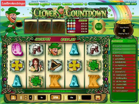 Clover Countdown Mini Fun Slots by Virtue Fusion with 5 Reel and 5 Line