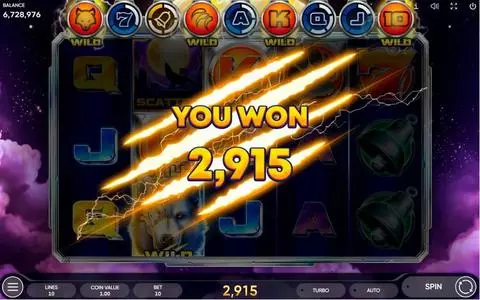 Cyber Wolf Fun Slots by Endorphina with 5 Reel and 10 Line