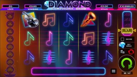 Diamond Symphony DoubleMax Fun Slots by Bulletproof Games with 5 Reel and 20 Line