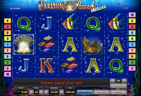 Dolphin's Pearl - Deluxe Fun Slots by Novomatic with 5 Reel and 10 Line