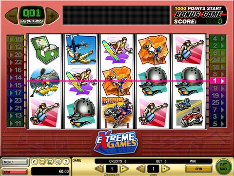 Extreme Games Fun Slots by GTECH with 5 Reel and 25 Line