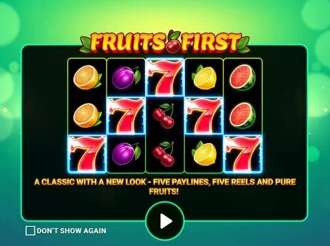 Fruits First Diamond Treasures Fun Slots by Apparat Gaming with 4 Reel and 5 Line
