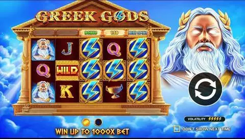 Greek Gods Fun Slots by Pragmatic Play with 5 Reel and 243 Line
