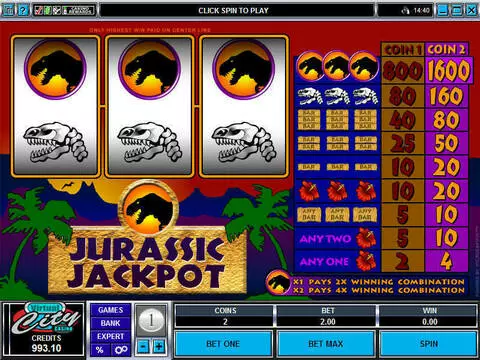 Jurassic Jackpot Fun Slots by Microgaming with 3 Reel and 1 Line