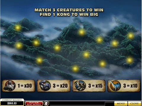 King Kong Fun Slots by PlayTech with 5 Reel and 20 Line