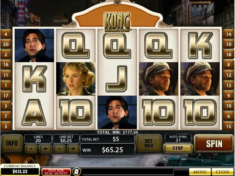 King Kong Fun Slots by PlayTech with 5 Reel and 20 Line