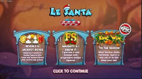 Le Santa Fun Slots by Hacksaw Gaming with 6 Reel 