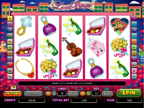 Love Bugs Fun Slots by bwin.party with 5 Reel and 20 Line