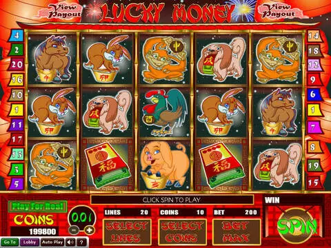 Lucky Money Fun Slots by Wizard Gaming with 5 Reel and 20 Line