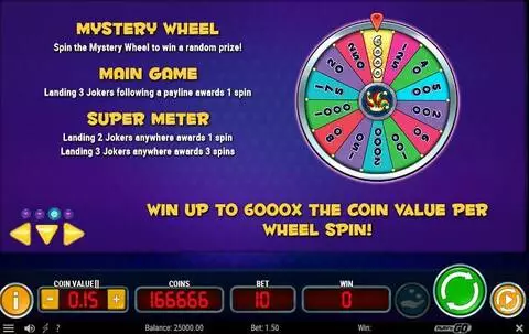 Mystery Joker 6000 Fun Slots by Play'n GO with 3 Reel and 5 Line