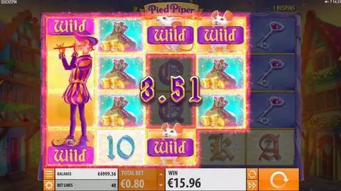 Pied Piper Fun Slots by Quickspin with 5 Reel and 40 Line