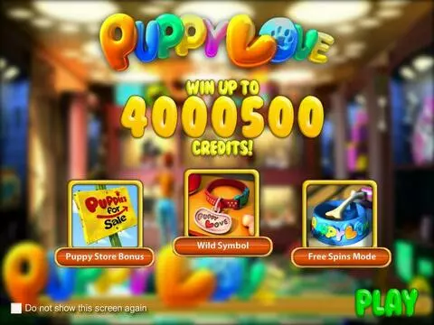 Puppy Love Fun Slots by BetSoft with 5 Reel and 20 Line