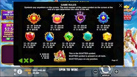 Starlight Princess 1000 Fun Slots by Pragmatic Play with 6 Reel 