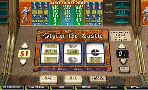 Storm the Castle Fun Slots by CryptoLogic with 3 Reel and 1 Line