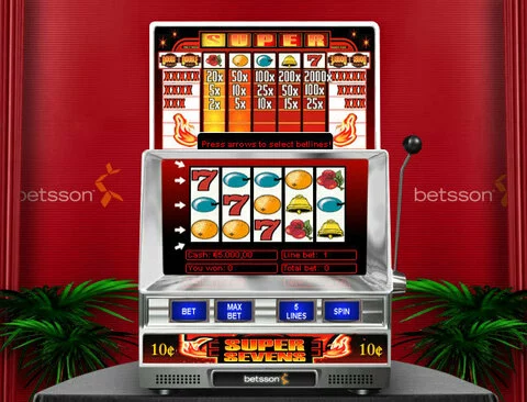 Super Sevens Fun Slots by NetEnt with 3 Reel and 5 Line