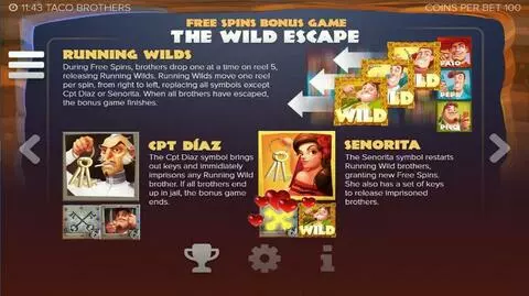 Taco Brothers Fun Slots by Elk Studios with 5 Reel 