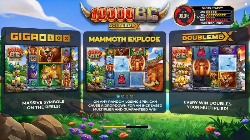 10 000 BC DOUBLE MAX Fun Slot Game made by 4ThePlayer with 5 Reel and 50 Line