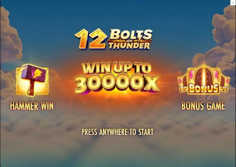12 Bolts of Thunder Fun Slot Game made by Thunderkick with 4 Reel and 20 Line