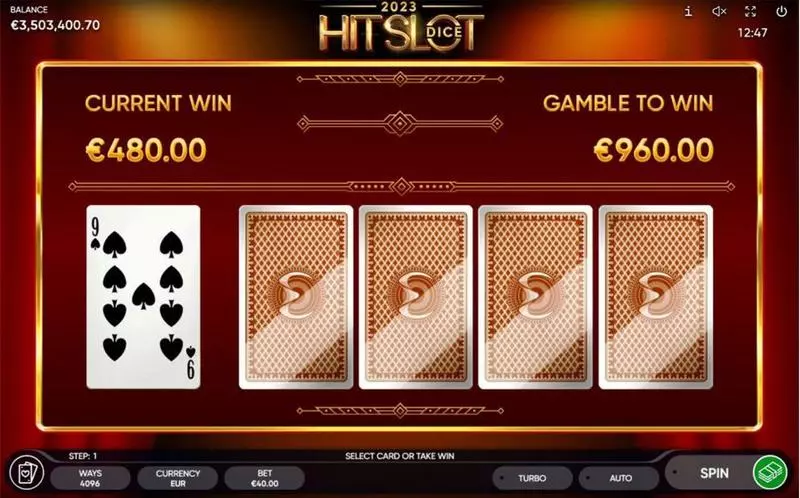2023 Hit Slot Dice Fun Slot Game made by Endorphina with 6 Reel and 4096 Line