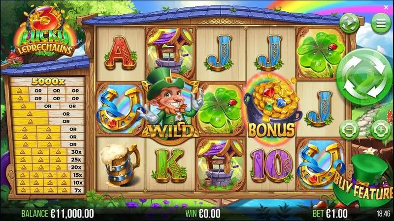 3 Lucky Leprechauns Fun Slot Game made by 4ThePlayer with 5 Reel and 243 Line