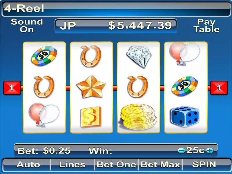 4 Reel Fun Slot Game made by Byworth with 4 Reel and 7 Line