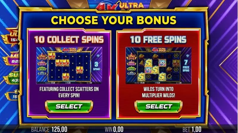 4K Ultra Gold Fun Slot Game made by 4ThePlayer with 5 Reel and 4096 Line