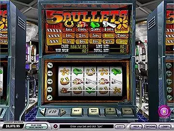 5 Bullets Fun Slot Game made by PlayTech with 5 Reel and 5 Line