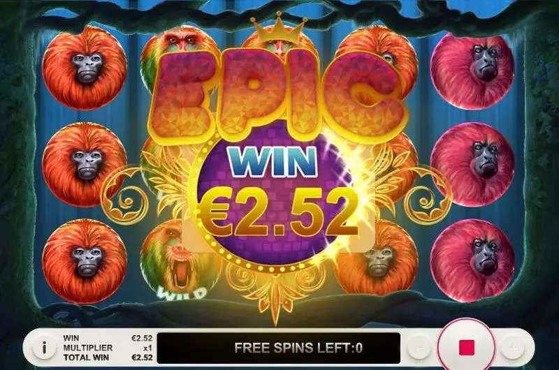 7 Monkeys Fun Slot Game made by Topgame with 5 Reel and 7 Line