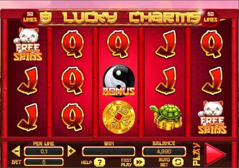8 Lucky Charms Fun Slot Game made by Spinomenal with 5 Reel and 50 Line