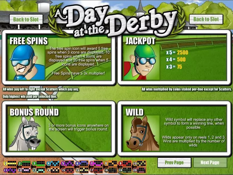 A Day at the Derby Fun Slot Game made by Rival with 5 Reel and 20 Line