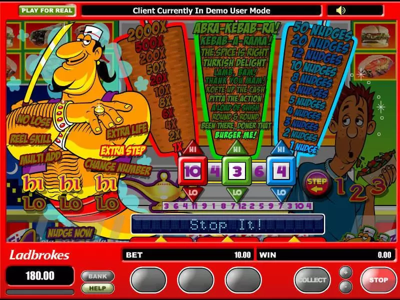 ABRA-kebab-RA Fun Slot Game made by Microgaming with 3 Reel and 1 Line