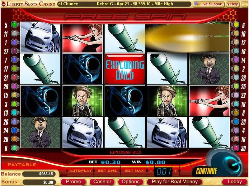 Agent Cash Fun Slot Game made by WGS Technology with 5 Reel and 30 Line