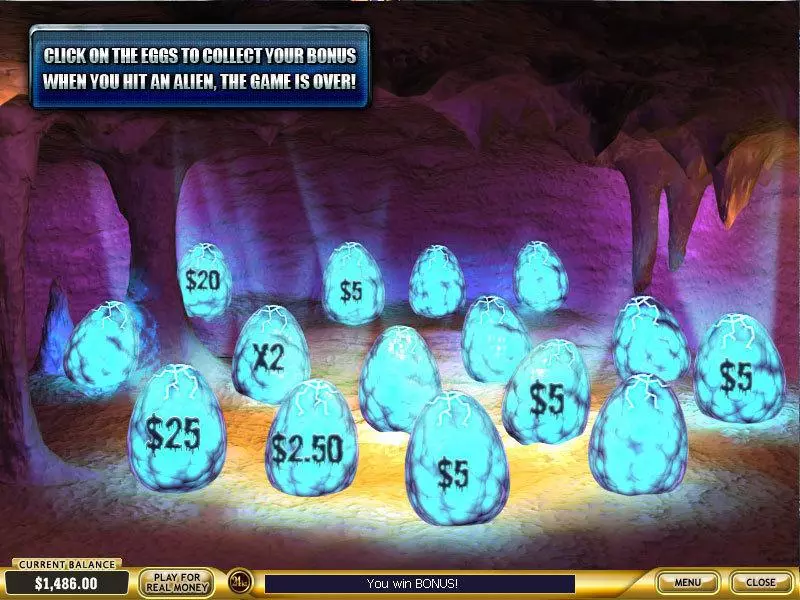 Alien Hunter Fun Slot Game made by PlayTech with 5 Reel and 25 Line