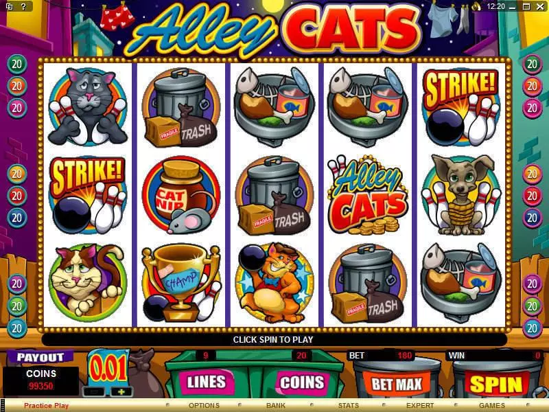 Alley Cats Fun Slot Game made by Microgaming with 5 Reel and 9 Line
