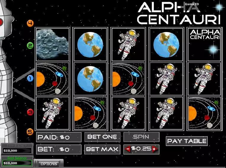 Alpha Centauri Fun Slot Game made by DGS with 5 Reel and 5 Line