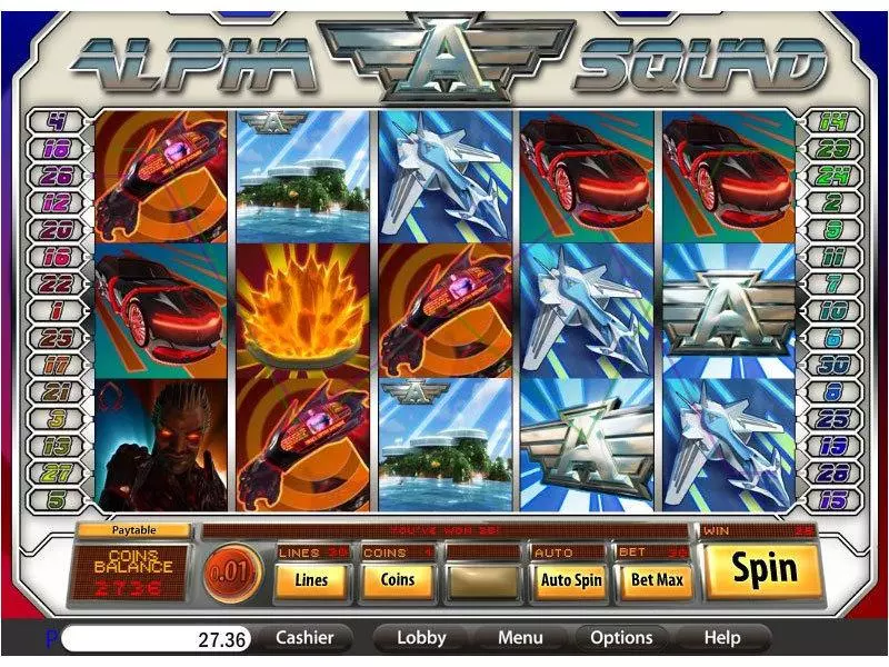 Alpha Squad Fun Slot Game made by Saucify with 5 Reel and 30 Line