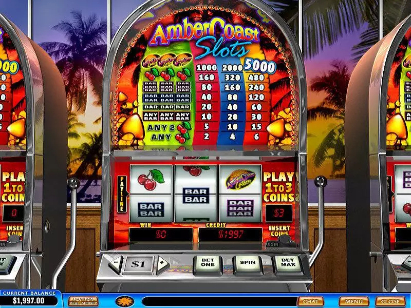Amber Coast Fun Slot Game made by PlayTech with 3 Reel and 1 Line