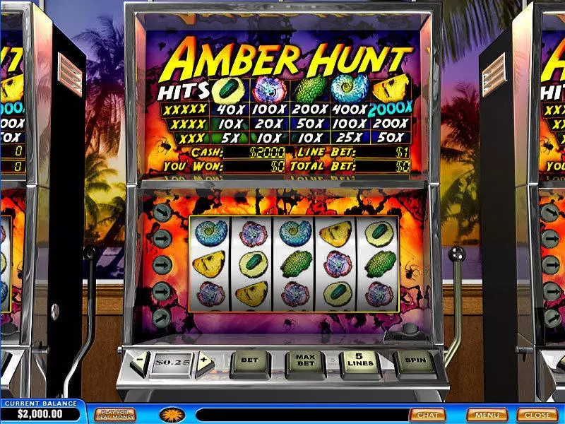 Amber Hunt Fun Slot Game made by PlayTech with 5 Reel and 5 Line