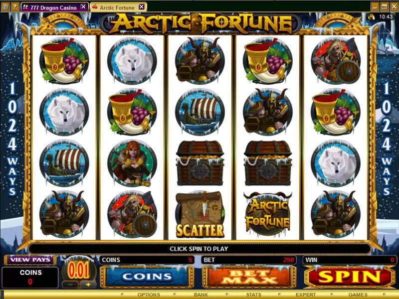 Arctic Fortune Fun Slot Game made by Microgaming with 5 Reel and 1024 Way