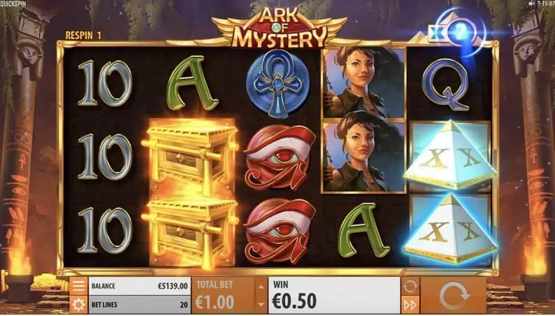 Ark of Mystery Fun Slot Game made by Quickspin with 5 Reel and 20 Line