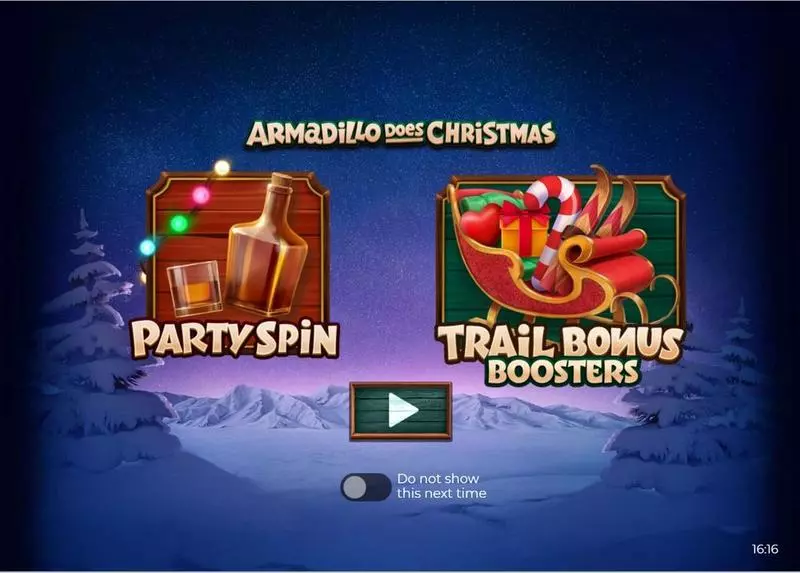 Armadillo Does Christmas 2023 Fun Slot Game made by Armadillo Studios with 5 Reel and 25 Line