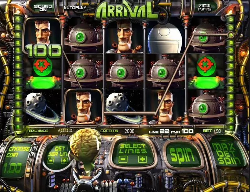 Arrival Fun Slot Game made by BetSoft with 5 Reel and 30 Line