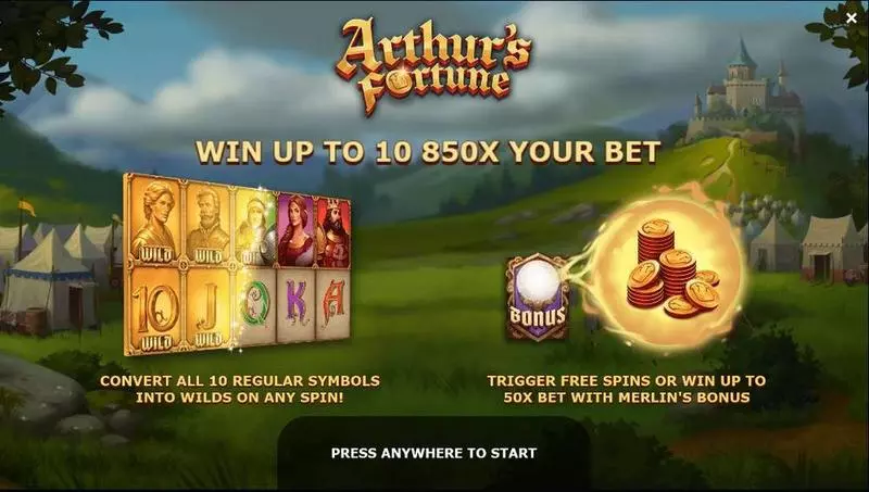 Arthur's Fortune Fun Slot Game made by Yggdrasil with 5 Reel and 20 Line