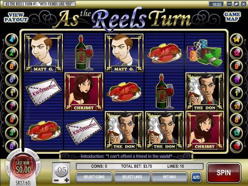 As the Reels Turn 1 Fun Slot Game made by Rival with 5 Reel and 15 Line