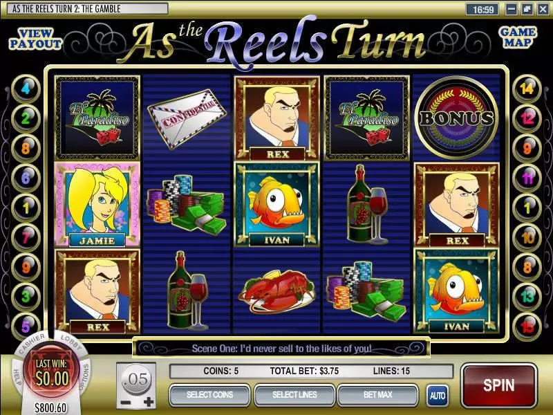 As the Reels Turn 2 Fun Slot Game made by Rival with 5 Reel and 15 Line