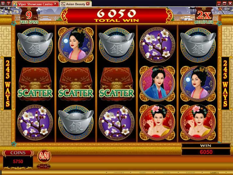Asian Beauty Fun Slot Game made by Microgaming with 5 Reel and 243 Line