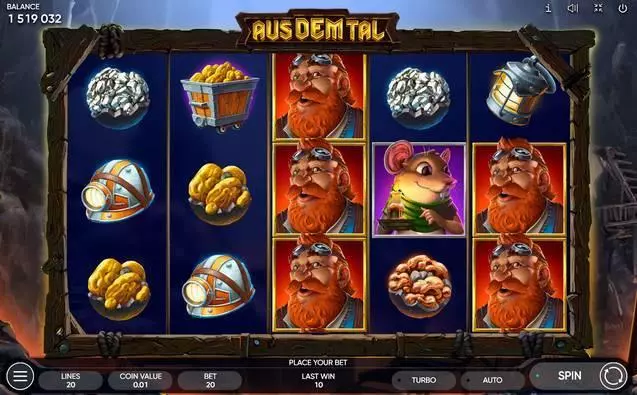 Aus Dem Ta Fun Slot Game made by Endorphina with 5 Reel and 20 Line